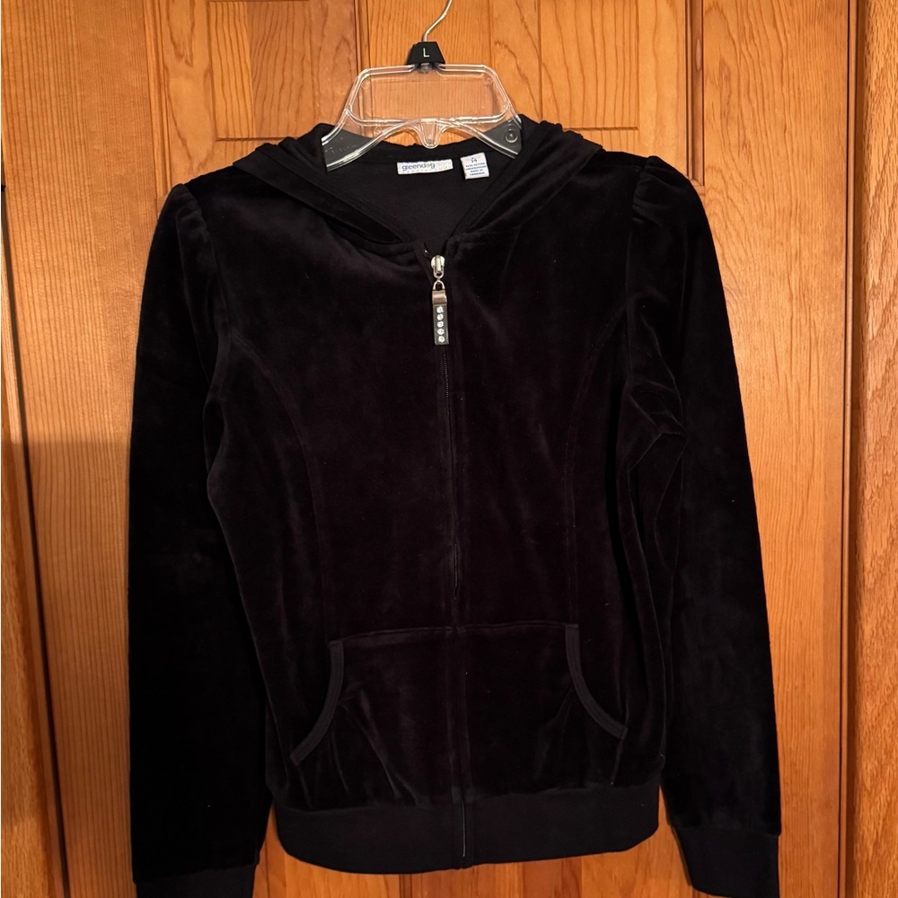 Juicy Couture Black Velour Hoodie